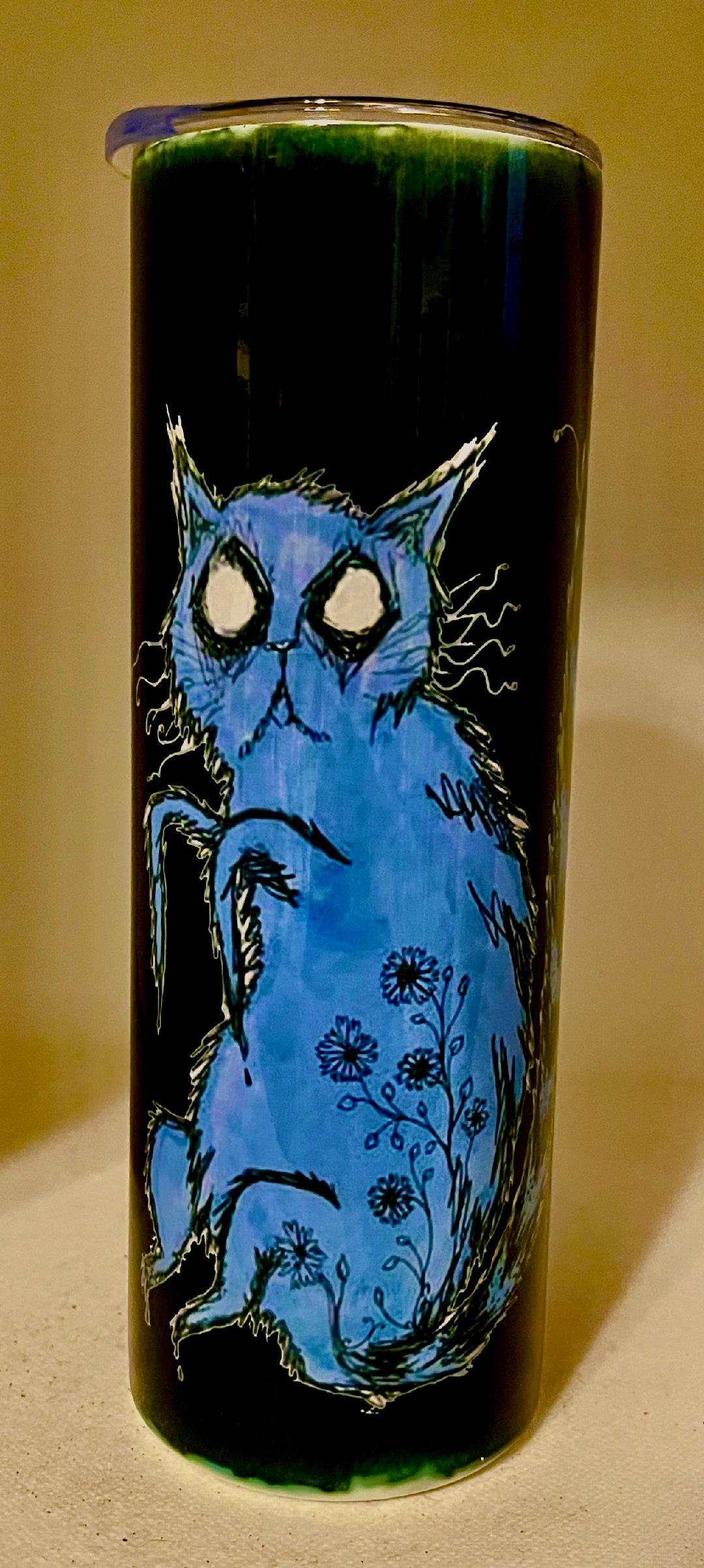 Blue Cat 20 oz Tumbler