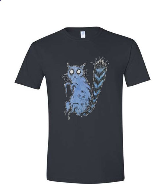 Blue Cat black short sleeve t-shirt