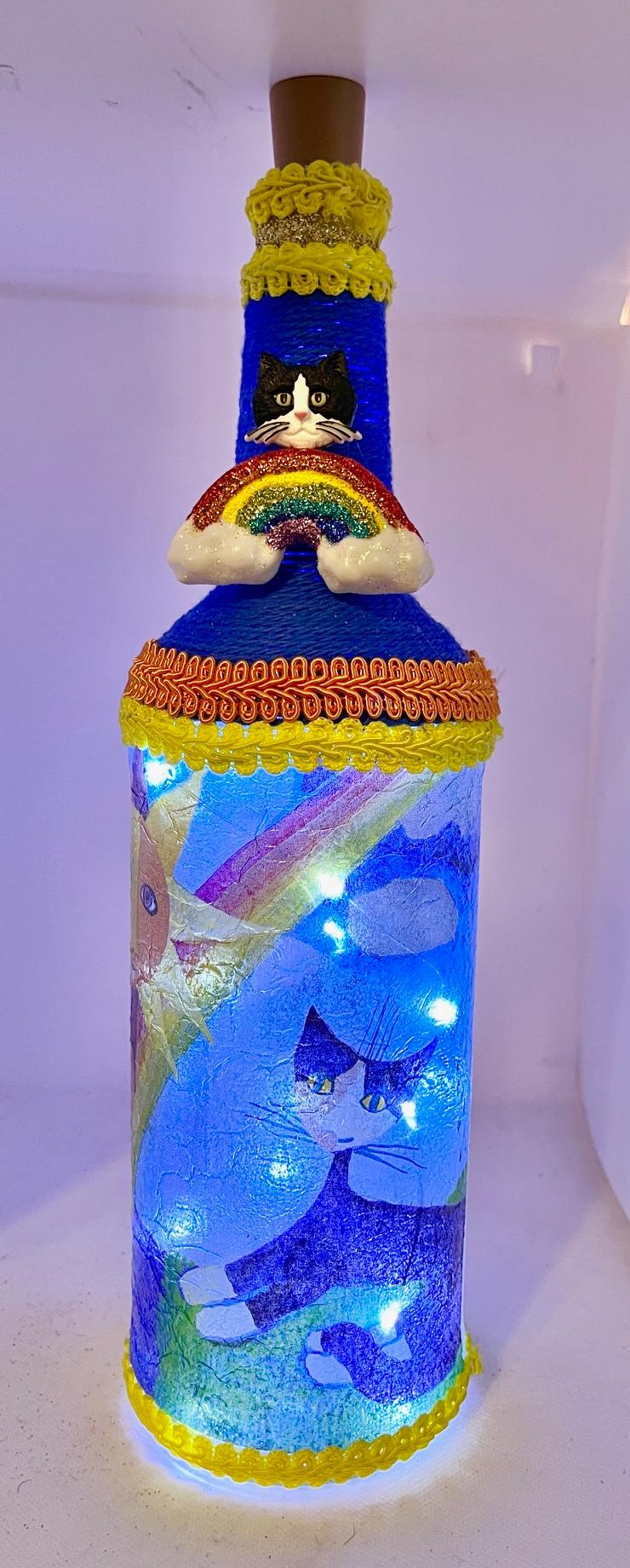 Cat in Rainbow Nightlight