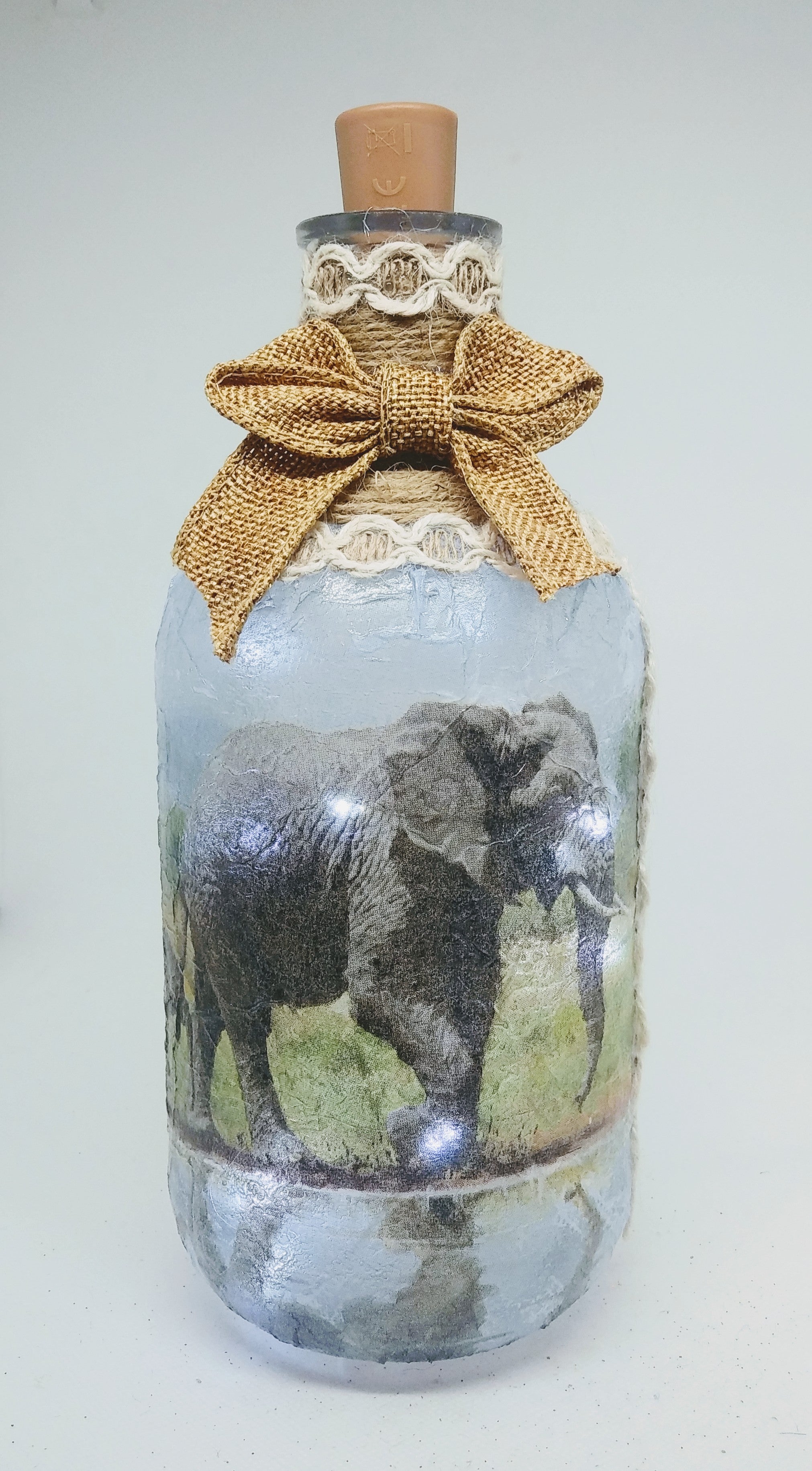 Recycled Glass shops Elephant Nightlight