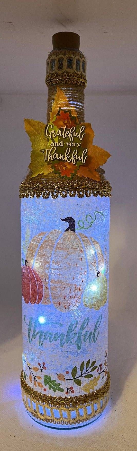 Fall Pumpkin Thankful Nightlight