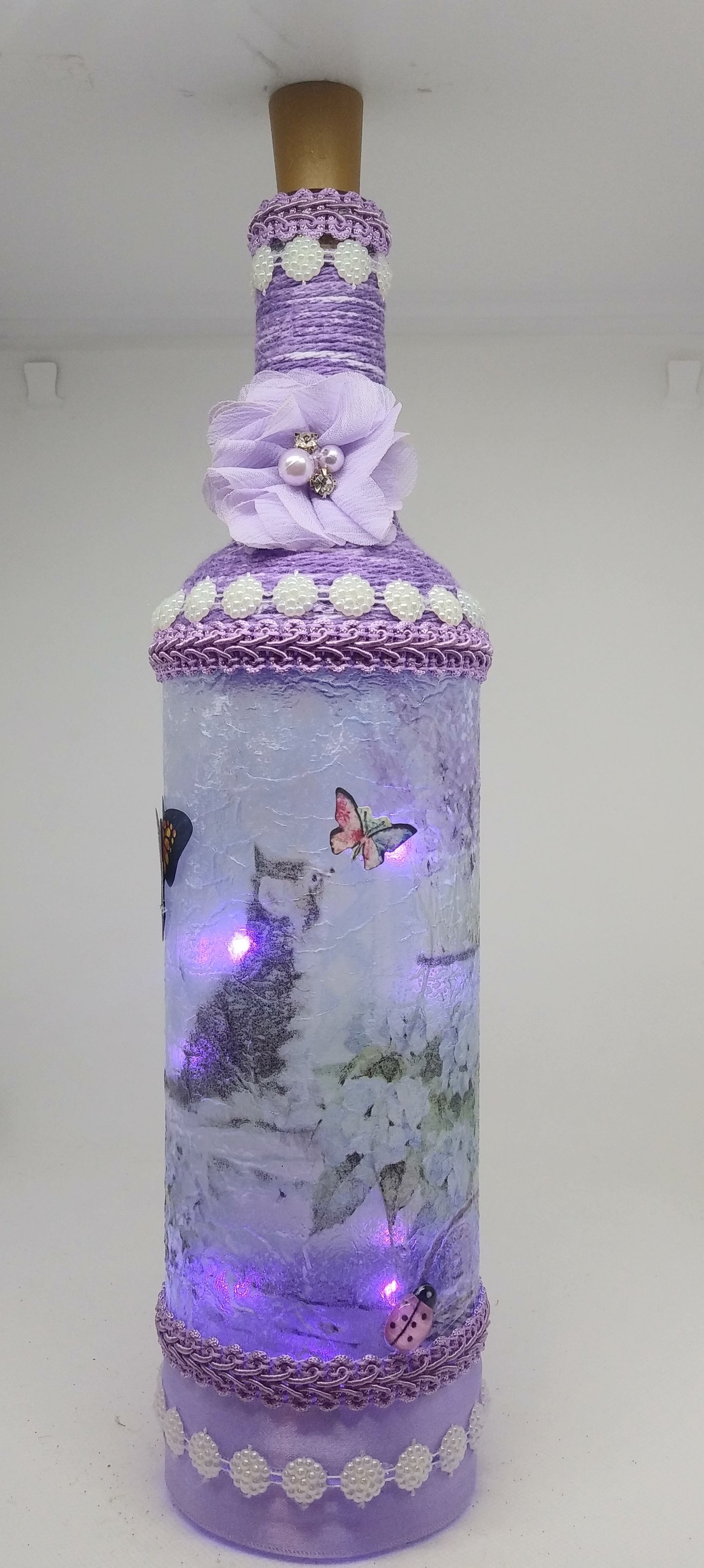 Kitten in Lavender Nightlight