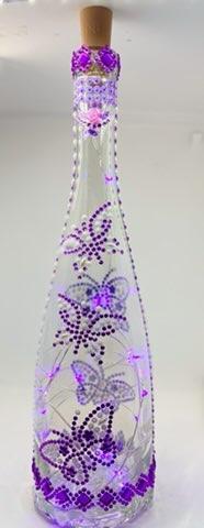 Purple Butterfly Bling Nightlight