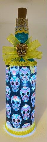 Sugar Skull Yellow Nightlight