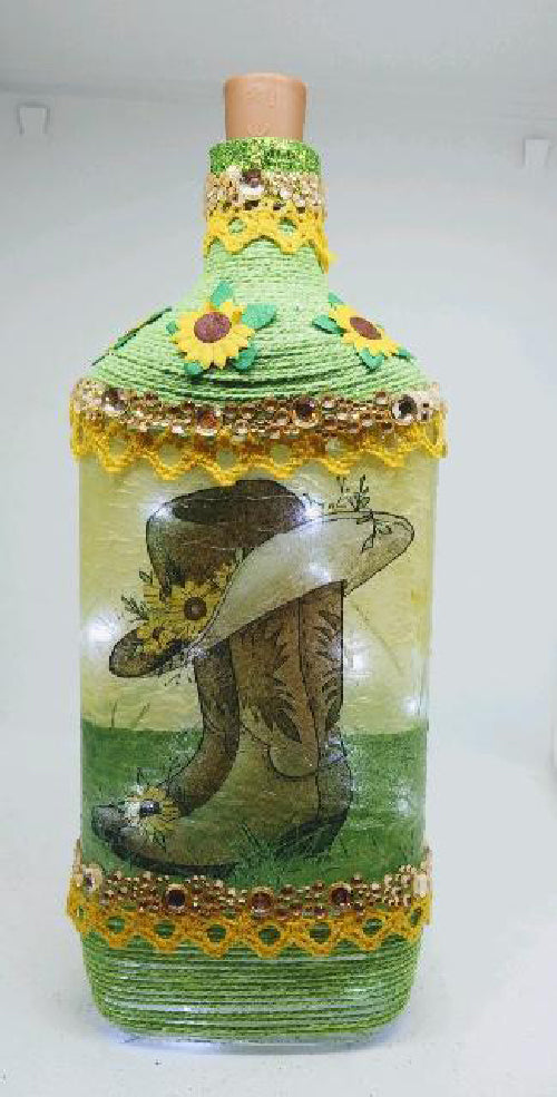 Sunflower Cowboy Boots Nightlight