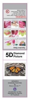 Monarch Butterfly Diamond Dot Art Kit